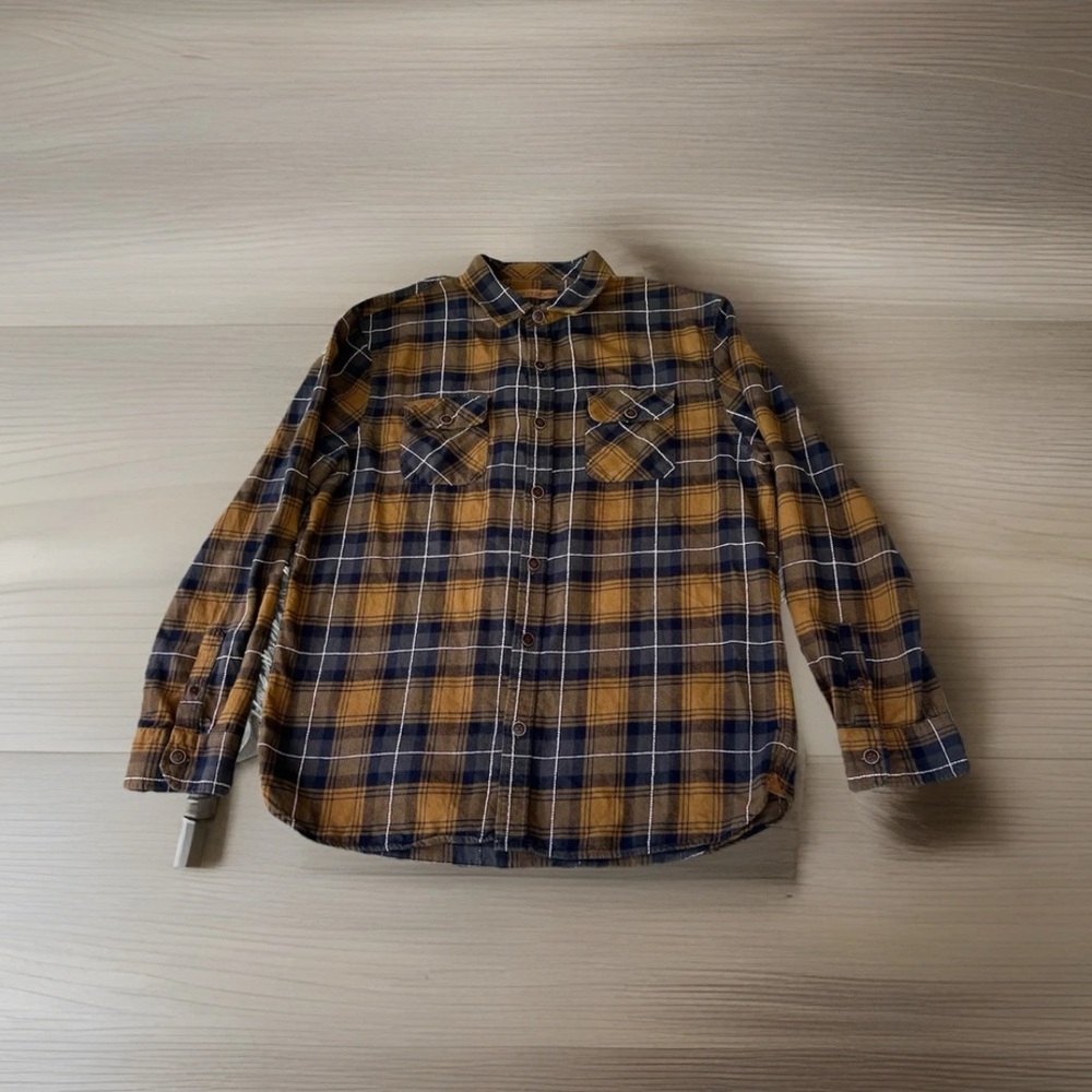 Plaid Casual Button Down Shirt for Men